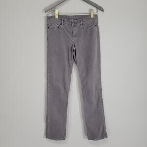 J Crew Corduroy Pants Womens 27S  City Fit Gray Casual Fall Winter Preppy